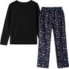 image:imageVopmocld Big Girls Winter Long Sleeve Pajamas 2PCS Cotton Blend SleepwearBlue Butterfly