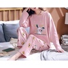 image:imageVopmocld Big Girls Winter Long Sleeve Pajamas 2PCS Cotton Blend SleepwearCamera Rabbit
