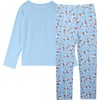 image:imageVopmocld Big Girls Winter Long Sleeve Pajamas 2PCS Cotton Blend SleepwearCorgi Cat