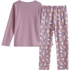image:imageVopmocld Big Girls Winter Long Sleeve Pajamas 2PCS Cotton Blend SleepwearLazy Cat