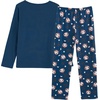 image:imageVopmocld Big Girls Winter Long Sleeve Pajamas 2PCS Cotton Blend SleepwearNavy Sloth