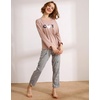 image:imageVopmocld Big Girls Winter Long Sleeve Pajamas 2PCS Cotton Blend SleepwearPink Cat