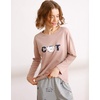 image:imageVopmocld Big Girls Winter Long Sleeve Pajamas 2PCS Cotton Blend SleepwearPink Cat
