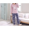image:imageVopmocld Big Girls Winter Long Sleeve Pajamas 2PCS Cotton Blend SleepwearPink Rabbit