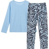 image:imageVopmocld Big Girls Winter Long Sleeve Pajamas 2PCS Cotton Blend SleepwearZebra