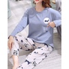 image:imageVopmocld Young Girls Lovely Pajama Sets Cotton Pants Pjs Clothes SleepwearBlue