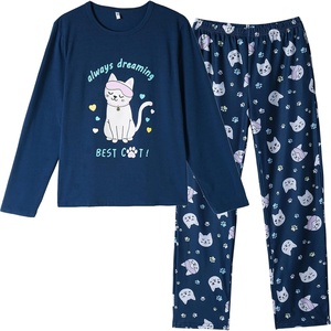 image:imageVopmocld Young Girls Lovely Pajama Sets Cotton Pants Pjs Clothes SleepwearCat