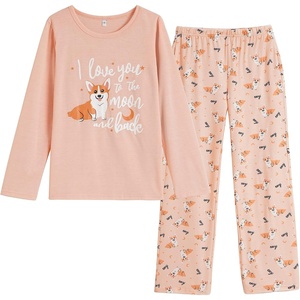 image:imageVopmocld Young Girls Lovely Pajama Sets Cotton Pants Pjs Clothes SleepwearCorgi