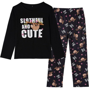 image:imageVopmocld Young Girls Lovely Pajama Sets Cotton Pants Pjs Clothes SleepwearSloth